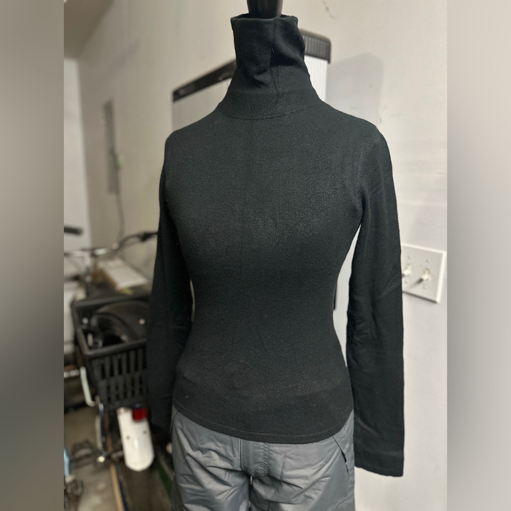 Brandy Melville Black Ribbed Turtleneck Sweater